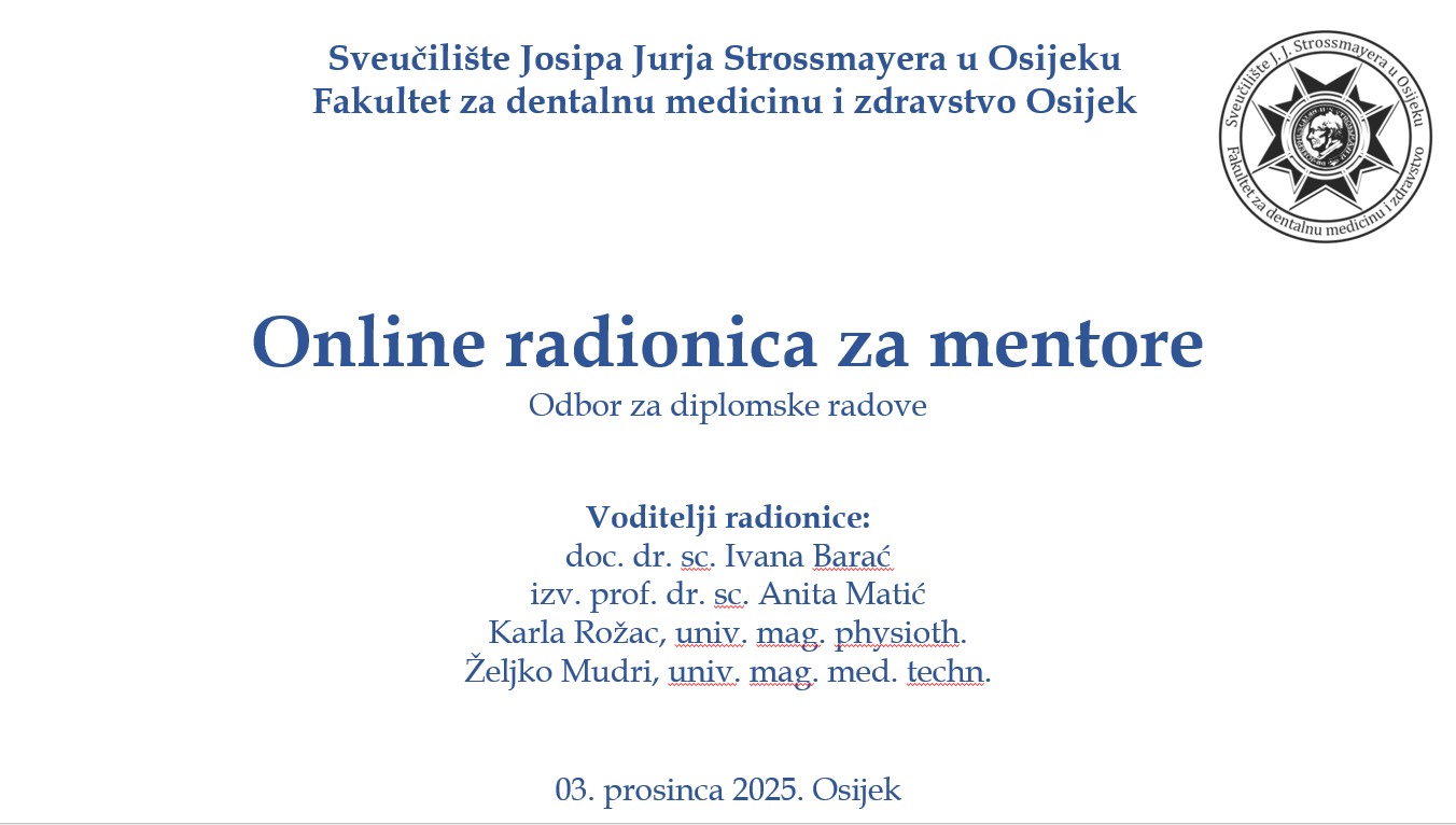 Online radionica za mentore